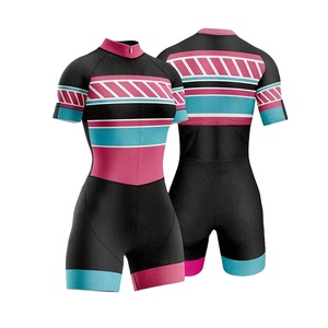 Nouveau maillot de cyclisme à manches courtes à séchage rapide OEM, vêtements de vélo respirants, combinaison de triathlon, combinaison de cyclisme pour femmes - Product Image 4