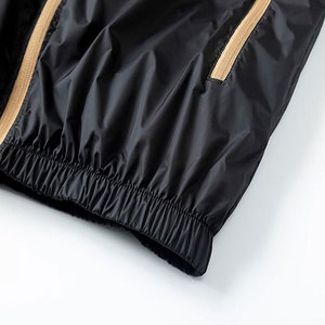 Veste coupe-vent en nylon 100% personnalisée pour hommes, survêtement imperméable avec fermeture éclair sur le devant pour l'hiver - Product Image 5