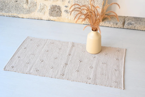 Alfombra gris Alfombra de mesa de comedor Alfombra de área de algodón Piso Dormitorio Alfombra hecha a mano para interiores y exteriores Compra a granel - Product Image 3