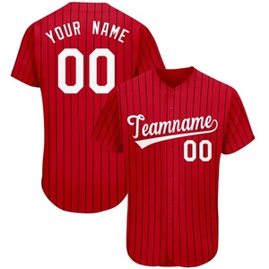Camiseta de béisbol de poliéster sólido transpirable personalizada, camisa con botones completos, equipo corto para adultos, nombre, número, puntadas personalizadas - Product Image 6