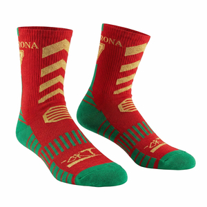 ถุงเท้าธีมฟุตบอลโลกสำหรับผู้ชาย ไซส์ 24-28 ระบายอากาศได้ดี ผลิตจากผ้าสแปนเด็กซ์และโพลีเอสเตอร์ ใช้ได้ทุกวัน ลายจุดกันลื่น ลายใบไม้ น้ำหนักเบา - Product Image 2