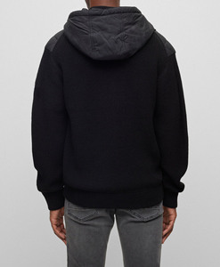 Veste à bulle à capuche régulière pour hommes, veste rembourrée en coton et polyester de haute qualité, veste de randonnée à manches longues pour hommes - Product Image 5