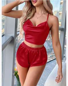 ชุดนอนเซ็กซี่ เสื้อและกางเกงขาสั้น ชุดนอนแบบเบบี้ดอลล์ สำหรับฮันนีมูน ชุดชั้นในสำหรับสาวๆ และผู้หญิง - Product Image 4