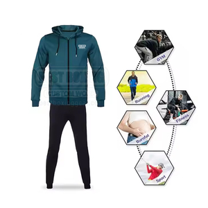 2025 personnalisé hommes Gym survêtement ensemble vêtements de sport 2 pièces survêtement tenue vente en gros hommes entraînement survêtement - Product Image 4