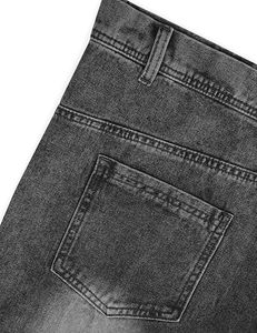 Pantalones cortos de mezclilla informales para hombre, pantalones cortos holgados de algodón, desgastados, lavados con ácido, personalizados - Product Image 6