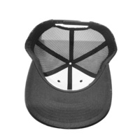 Sombreros de camionero de 6 paneles con logotipo bordado personalizado OEM, sombrero en blanco de estilo, sombreros de camionero negros con parte trasera de malla, gorras deportivas