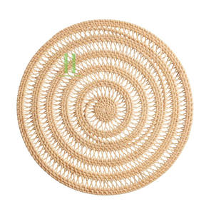Hot Trend Light Brown <b>Rattan</b> Charger Plates Handwoven Wedding Table Decoration Wicker Scalloped <b>Placemats</b> From Vietnam - Product Image 6