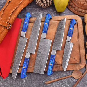 Juego de Cuchillos de Chef Damasco Hechos a Mano con Madera Pakka Personalizada, Cuchillos y Herramientas de Cocina Personalizadas - Product Image 4