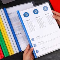 Bview Art Morandi couleur A4 dossier à levier épaissi PP matériel liant à tirants pour documents scolaires fichier papier motif carton