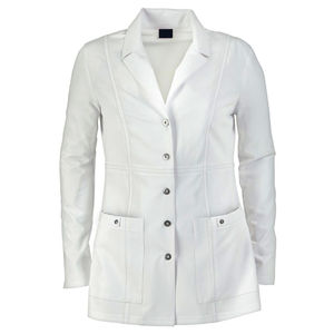 Algodón Poliéster Elegante Bata de Laboratorio Blanca Algodón Ciencia Médica Doctor Enfermera Uniformes de Hospital Mujeres matorral enfermera Bata de Laboratorio - Product Image 3