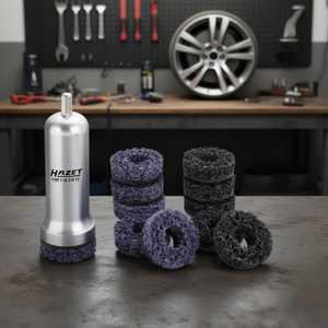 Kit de meulage de moyeux de roues pour véhicules utilitaires Hazet, collection de 12 disques de ponçage - Product Image 3