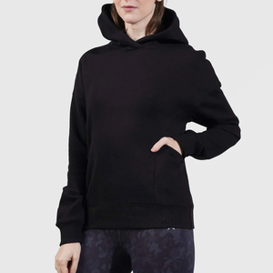 Vente en gros 100% coton sweat à capuche imprimé bouffant personnalisé 500 gsm col roulé fermeture éclair sweats à capuche courts pour femme de qualité supérieure - Product Image 2