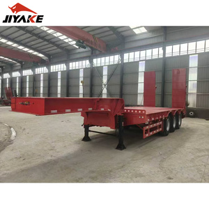 Semi-<span class=keywords><strong>remorque</strong></span> à plateau surbaissé pliable à col de cygne de haute qualité, 3 <span class=keywords><strong>essieux</strong></span>, 60 tonnes, <span class=keywords><strong>remorque</strong></span> surbaissée d'occasion - Product Image 4