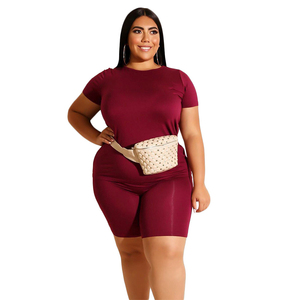 Vêtements en gros nouveauté grande taille pantalons d'été femmes 2 pièces ensembles décontractés 2025 - Product Image 6