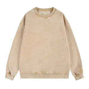 Sweat-shirt produit à la mode pour hommes respirant manches longues Logo personnalisé Basics coton mélangé sweat-shirt pour hommes - Product Image 1