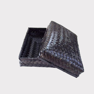 Square and Rectangular Bamboo Gift Boxes Empty Natural Woven Storage Baskets for Moon <b>Cakes</b> Packaging Made in Vietnam - Product Image 6