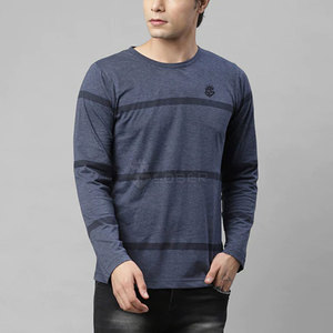 Último diseño de ropa de gimnasio para hombres, camiseta de manga larga, camisetas de manga larga de Material sólido para hombres - Product Image 3