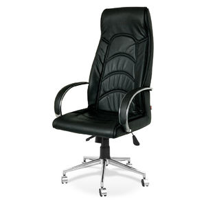 Chaise de bureau moderne Saray Boss élégante Nouveau design ergonomique pivotant avec cuir véritable et métal Fabriqué en Turquie - Product Image 1