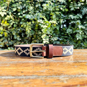 Ceinture de polo en sangle 2025 sur mesure pour hommes et femmes Style décontracté avec languette en cuir véritable ceinture en cuir recyclé - Product Image 3