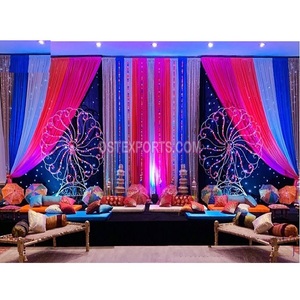 Stunning <b>Mehndi</b> & Sangeet Night Stage Setup Punjabi Dj Night Wedding Stage <b>Decoration</b> Stunning <b>Mehndi</b> & Sangeet Night Stage USA - Product Image 1