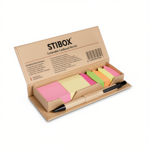 STIBOX Set di Penne in Cartone Sostenibile, Merchandising da Scrivania Ecologico - Product Image 3