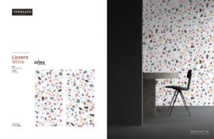 Carreaux en porcelaine de qualité supérieure LICZERO WHITE TERRAZZO LOOK CARVING FINISHED - Product Image 2