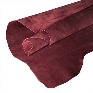 Cuir de vachette pleine fleur de qualité supérieure ISONZ 0,8-2,2 mm, résistant à l'abrasion, imperméable, avec support non tissé, pour vêtements et chaussures - Product Image 1