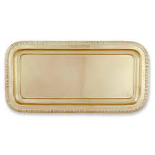 Plateau de service moderne en laiton royal Vaisselle décorative de luxe ronde Plateaux de service pour la vaisselle avec taille personnalisée Prix le plus bas - Product Image 4