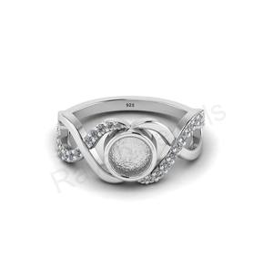 2025 nueva llegada 925 anillo clásico de plata esterlina elegante bisel ajuste fábrica personalizada para fiesta regalo fábrica al por mayor - Product Image 1