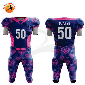 ชุดยูนิฟอร์มฟุตบอลธงอเมริกันแบบมืออาชีพเสื้อเจอร์ซีย์ชุดยูนิฟอร์มฟุตบอล7V7ออกแบบได้ตามต้องการ - Product Image 1