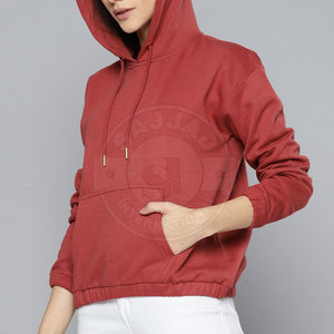 Vente en gros de sweats à capuche respirants pour femmes dernier style de sweats à capuche pour femmes de couleur unie sweats à capuche pour femmes personnalisés - Product Image 2