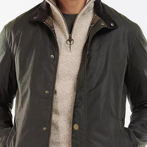Veste en coton ciré 100% haute qualité, respirante, séchage rapide, légère, couleur unie, toile, saison hivernale, logo frontal, service OEM - Product Image 5