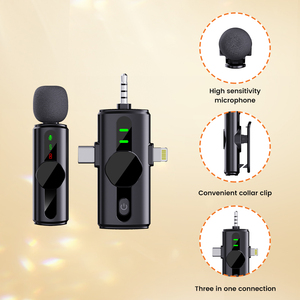 Deux microphones sans fil à pince pour l'entretien et l'enregistrement, son clair - Product Image 2