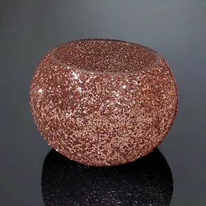 Vases et pots à bougies ronds en verre mosaïque étincelant, artisanat, décoration intérieure, haute qualité, vides, dorés, pour mariage et festival - Product Image 6