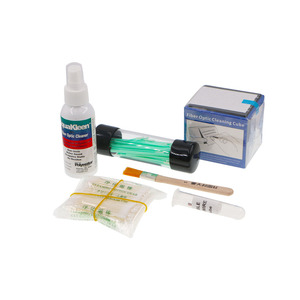 Kit de <span class=keywords><strong>fusion</strong></span> de empalme FCST210116, Kit de limpieza <span class=keywords><strong>con</strong></span> ranura en V para Cable de red FTTH FTTX, instalación y mantenimiento - Product Image 1