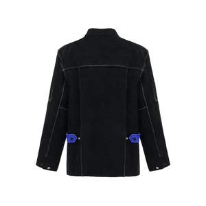 Flame Retardant <b>Welders</b> Jacket Hot <b>Sale</b> Leather Welding Jacket Heavy Duty Men's Working Fireproof Safety Clothing Uniforms - Product Image 4