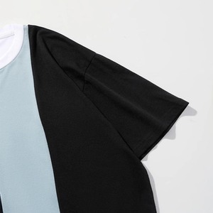 เสื้อยืดแขนสั้นทรงโอเวอร์ไซส์สีบล็อกสำหรับผู้ชาย-เป็นมิตรกับสิ่งแวดล้อม ระบายอากาศได้ดี และแห้งเร็ว - Product Image 4