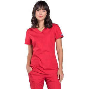 En gros Personnalisé Spandex/Polyester Toile Médical Scrubs Soins Infirmiers Uniformes Respirant Confortable Gommage Ensembles pour L'hôpital 2pcs - Product Image 3