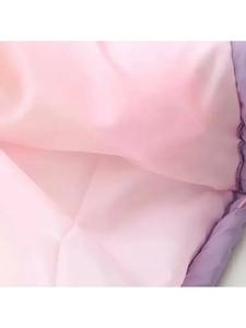 Chaqueta acolchada de Invierno para mujer, abrigo de burbujas con capucha y cremallera de cuello alto, estilo informal, bonito bloque de Color a prueba de viento - Product Image 4