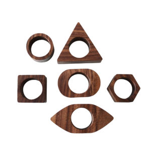 Suministro de fábrica de lujo, de diseño moderno de la servilleta India, anillos en forma de frutas chapados en plata, Metal para restaurante, Hotel, uso de fiesta - Product Image 3