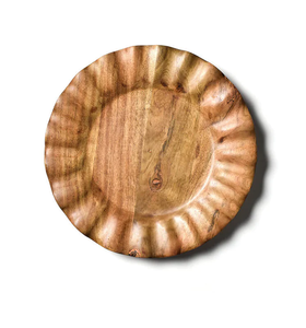 Assiette de charge en bois déjeuner de bureau de mariage réutilisable servant assiette de chargeur en bois de haute qualité meilleure vente - Product Image 3