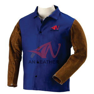 Veste de soudage en cuir fendu, veste de soudage en cuir, veste de sécurité - Product Image 4