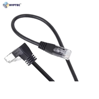 Câble Ethernet industriel GigE (CAT 6), connecteurs RJ-45, angle droit, direction vers le haut, durable et fiable