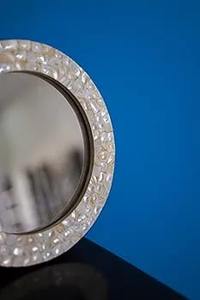 ESPEJO DE PARED CON INCRUSTACIONES DE HUESO y DECORATIVO PARA EL HOGAR Y REGALO - Product Image 2