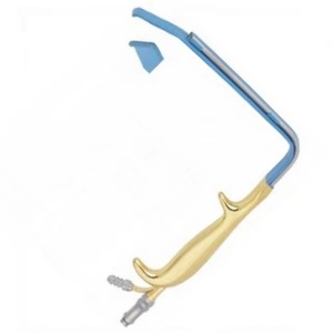 Retractor de Fibra Óptica Tebbetts, Dientes de Acero Inoxidable, 18.5 cm, Aislado, Reutilizable, Herramienta Quirúrgica de Alta Calidad para una Precisión - Product Image 3