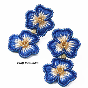 Pendientes coloridos con cuentas de semillas para mujer, piedra principal de perlas, patrón de flor bonita, joyería de personalidad - Product Image 1