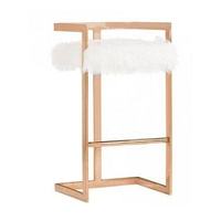 Tabourets de bar modernes et robustes en cuir noir capitonnés avec structure métallique pour hôtel, salon, chambre et usage extérieur