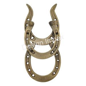 Démonte-chaussures tendance en forme de fer à cheval, en aluminium massif plaqué or, luxueux, écologique, économique - Product Image 1