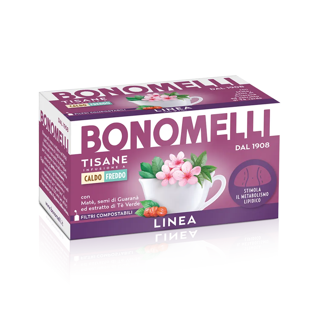 Top Kwaliteit Italiaanse Gecertificeerd Herbal Afslanken Thee Wellness Thee Bonomelli 16 Sachets In Thee Doos Om Gewicht Te Verliezen