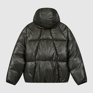 Chaqueta térmica con capucha y cremallera sensible al calor, que cambia de color, con logo frontal, para hombre adulto, la más vendida del invierno. - Product Image 3